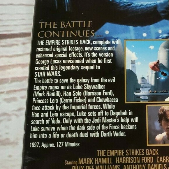 Star Wars Special Edition Empire Strikes Back VHS - Picture 7 of 10